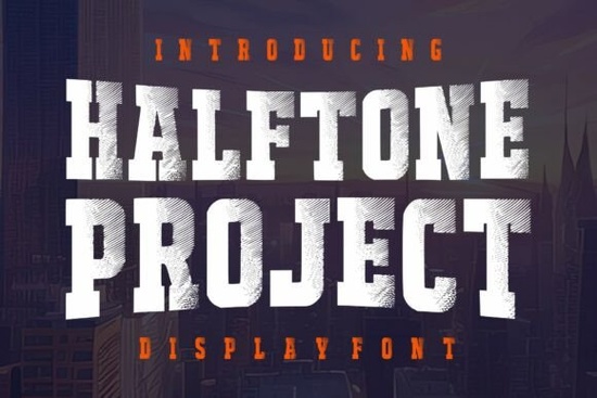 Halftone Project Font
